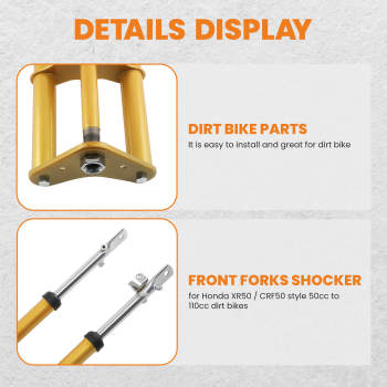 Front Forks Shock Suspension Assembly compatible for Honda 50 XR50 CRF50 2004-2014