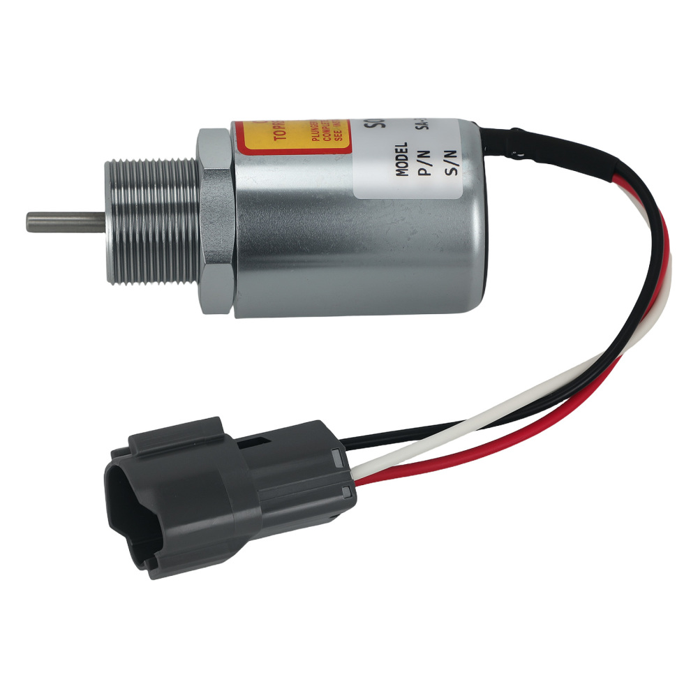 A fuel shut-off solenoid 12V compatible for Mitsubishi Engine(s) L3E, S3L, S4L SA-3725
