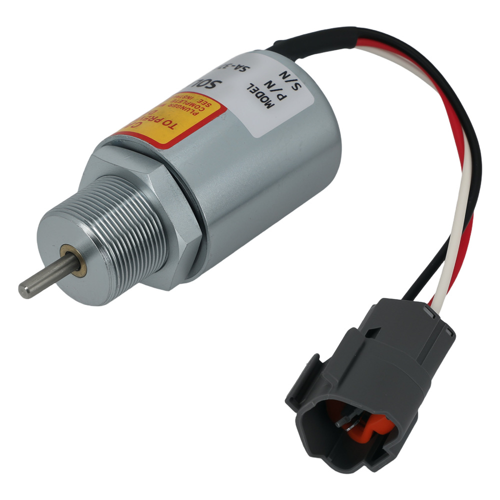 A fuel shut-off solenoid 12V compatible for Mitsubishi Engine(s) L3E, S3L, S4L SA-3725