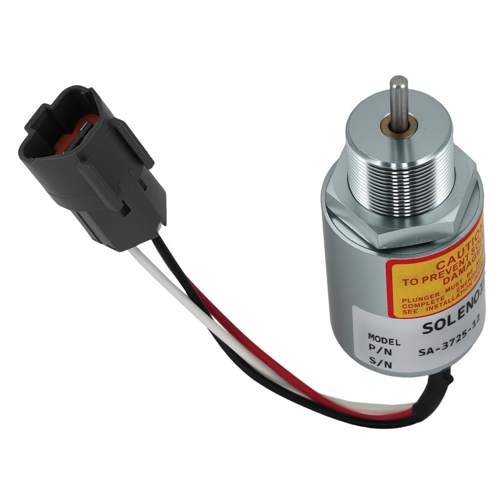 A fuel shut-off solenoid 12V compatible for Mitsubishi Engine(s) L3E, S3L, S4L SA-3725