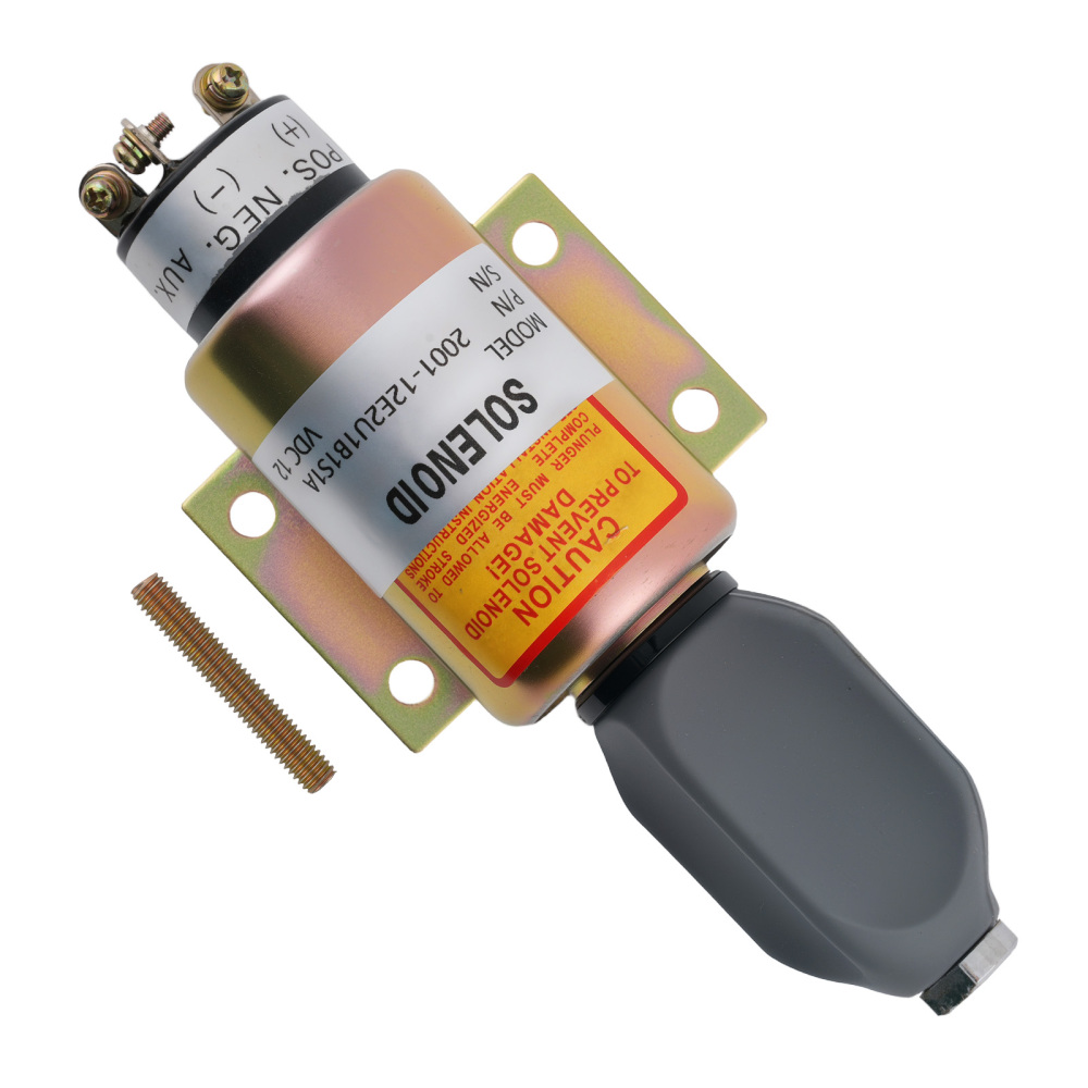 12V Fuel Shut Off Valve for Woodward 2001-12E2U1B1S1A 1998-2006 Solenoid