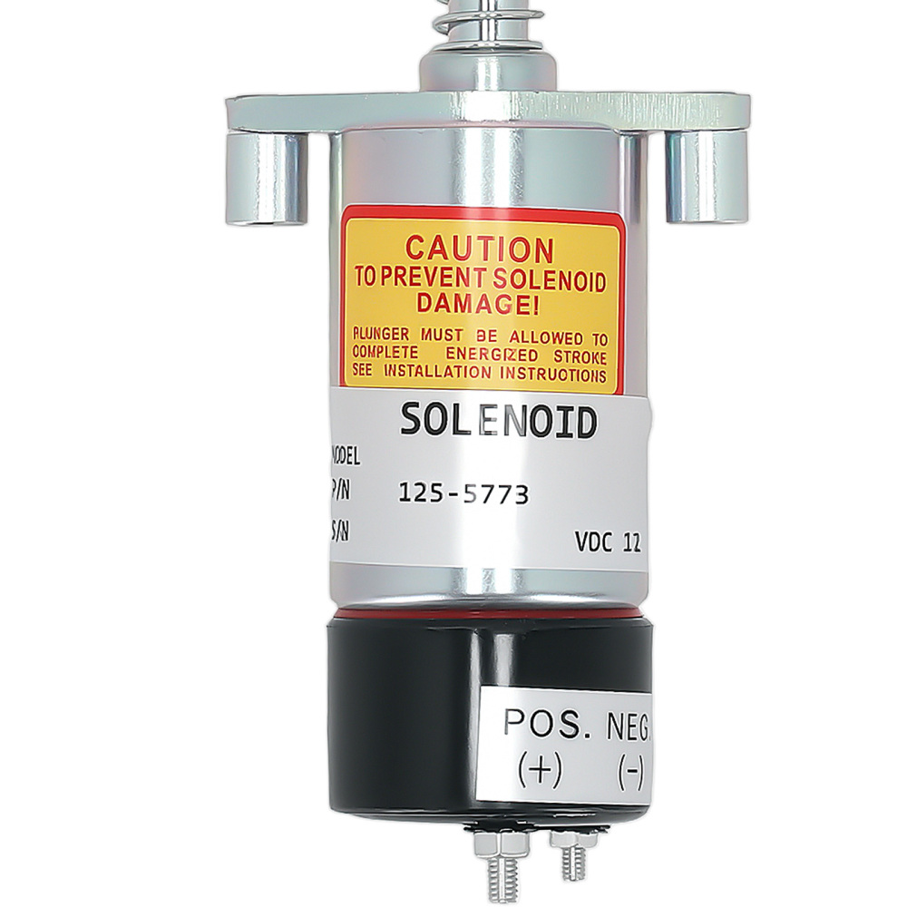 New Fuel Shut Down Solenoid 125-5773 compatible for Caterpillar 3204 3306 3406B HT400