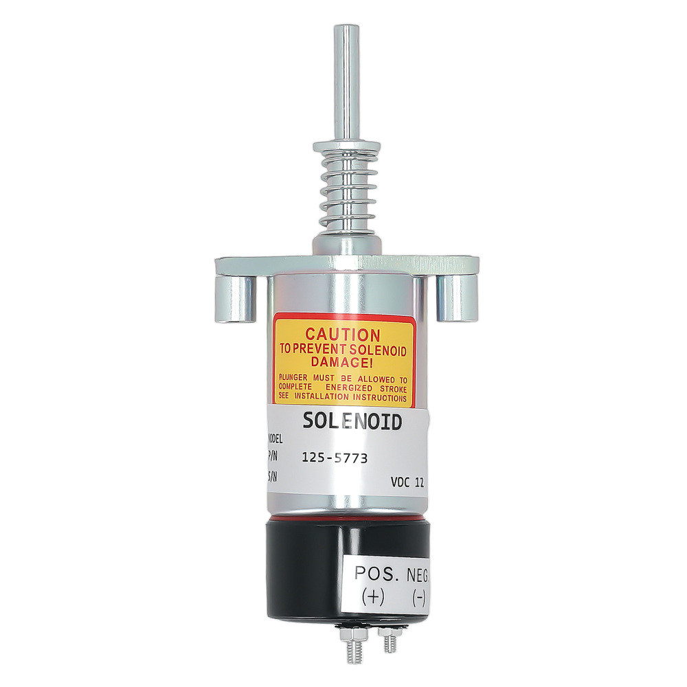 New Fuel Shut Down Solenoid 125-5773 compatible for Caterpillar 3204 3306 3406B HT400