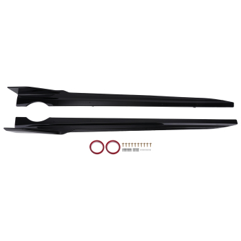 ABS Side Skirt Extension Panels compatible for BMW X5 G05 M Sport 2019-25 Gloss Black Body