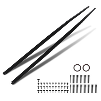 Side Skirt Body Extension Panel compatible for BMW F10 F11 M Sport 2010-2016 Gloss Black