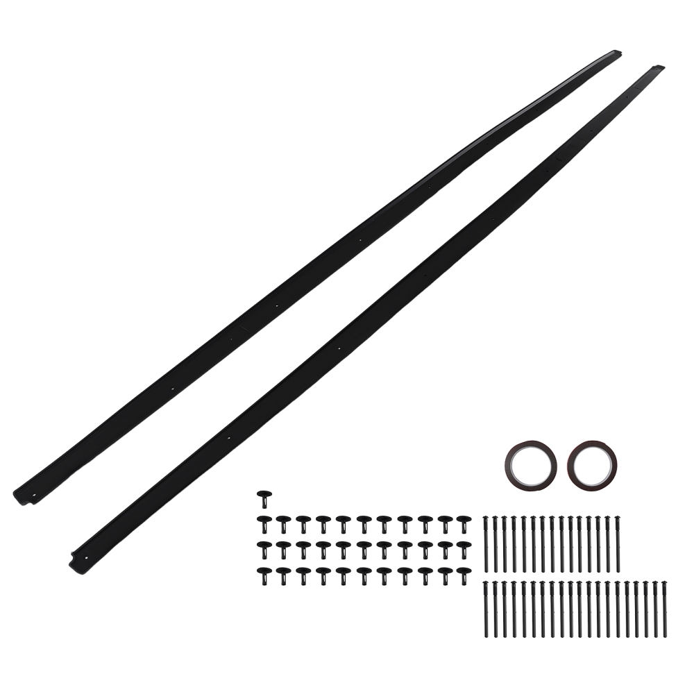 Body Kit Side Skirt Extension compatible for BMW 5 Series F10 F11 M Sport 2010-2016 Black