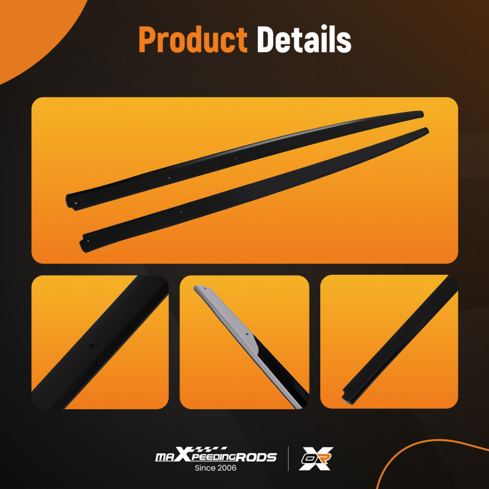 Body Kit Side Skirt Extension compatible for BMW 5 Series F10 F11 M Sport 2010-2016 Black