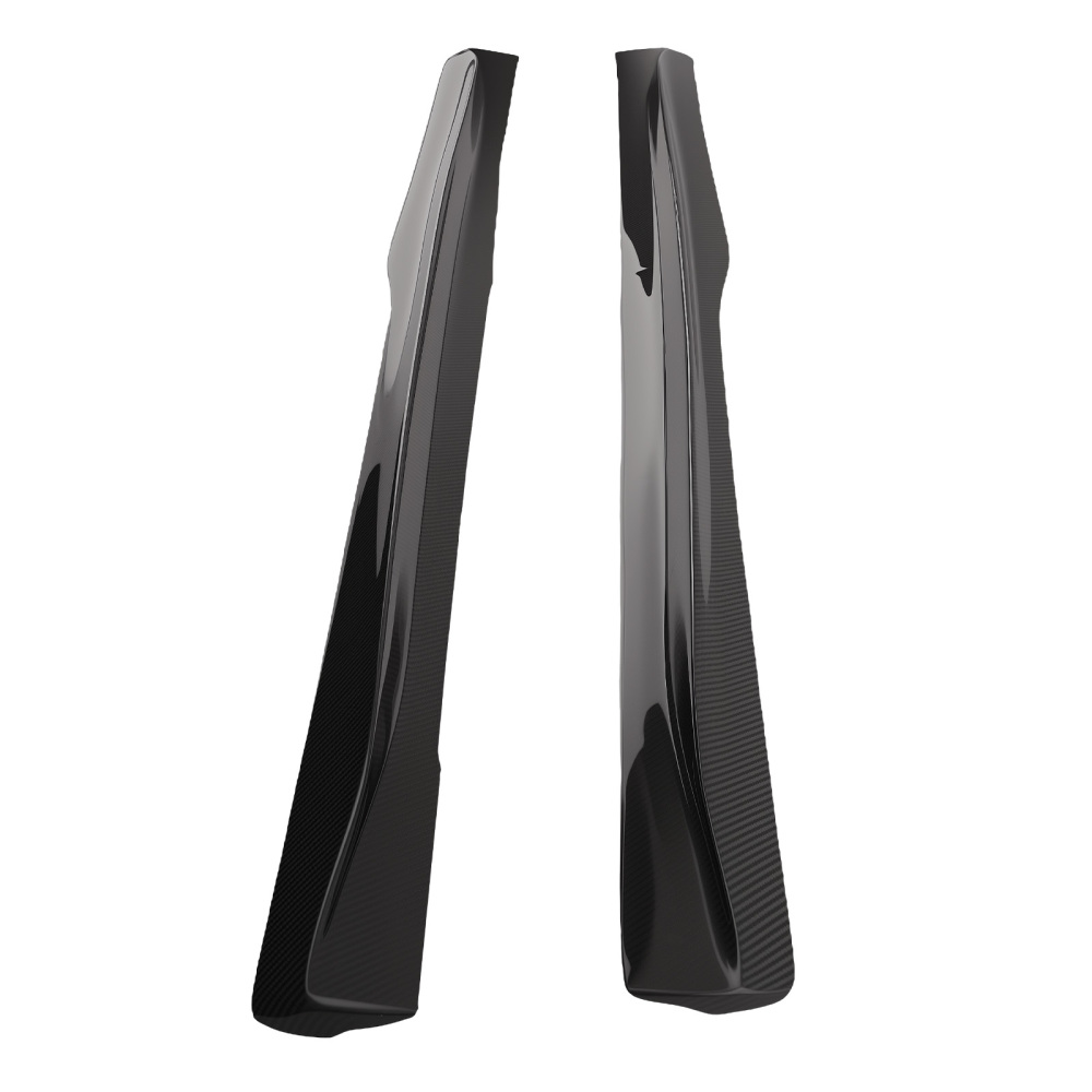 2x Carbon Fiber Side Skirt Extension compatible for BMW F80 F81 M3 15-18 PSM Style