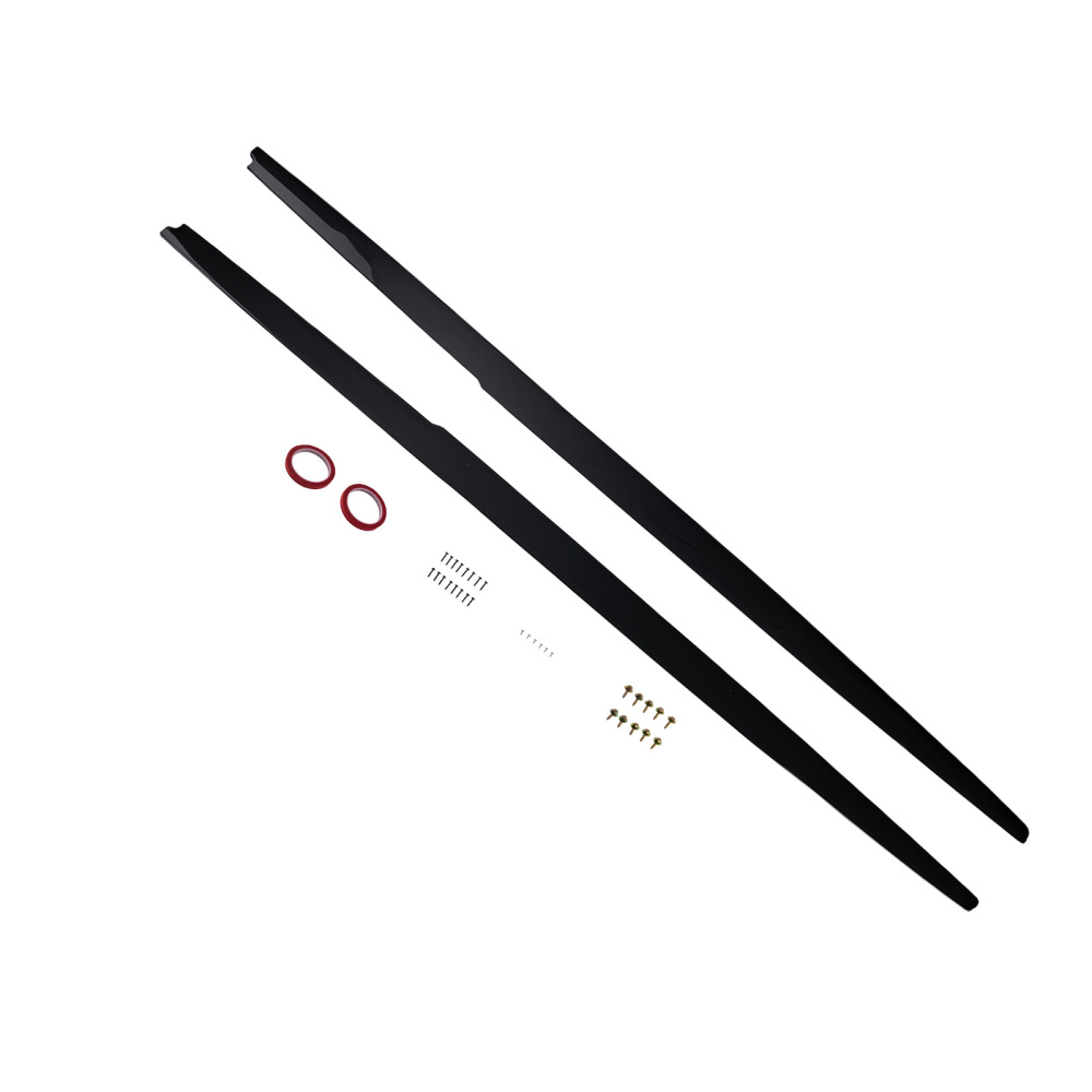 Black Extension Kit for BMW 5 Series M5 E60 E61 2004-2010 Side Skirt Panel