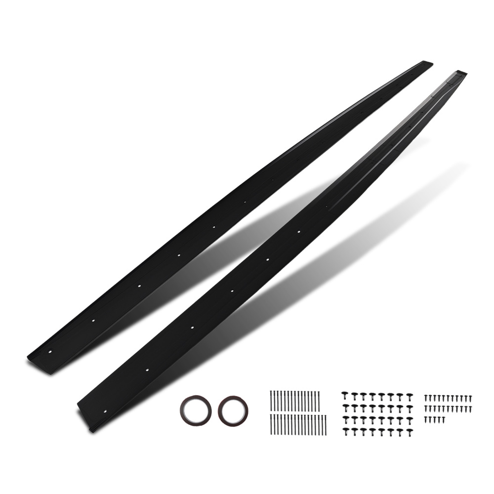 Body Kit Side Skirt Panel compatible for BMW F32 F33 F36 4 Series 2014-2020 Gloss Black