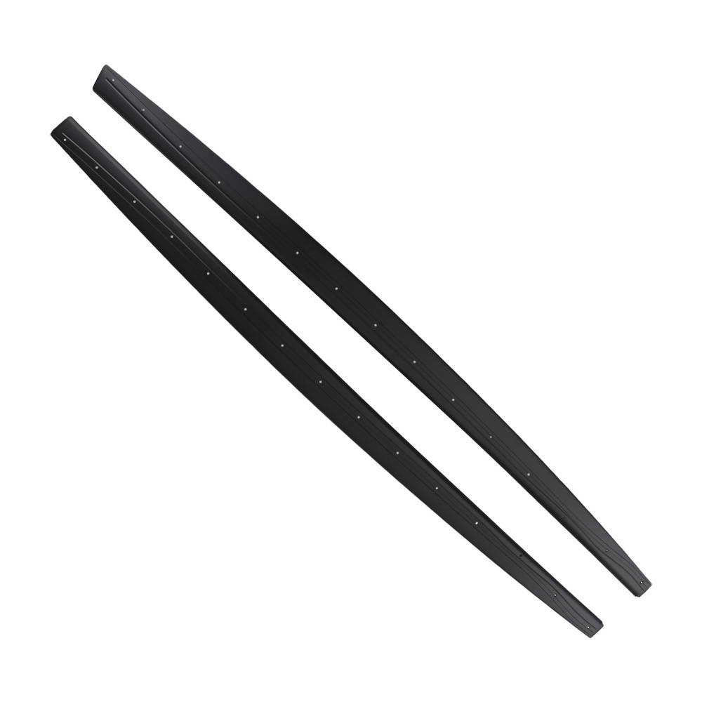 ABS Side Extension Panel compatible for BMW F32 F33 F36 4-Series 2014-2020 Matte Black