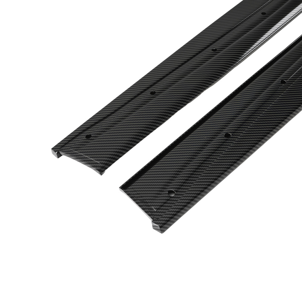 ABS Side Skirt Extension Lip compatible for BMW 4 Series F32 F33 F36 2014-2020 Carbon Look