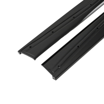 ABS Side Skirt Extension Lip compatible for BMW 4 Series F32 F33 F36 2014-2020 Carbon Look