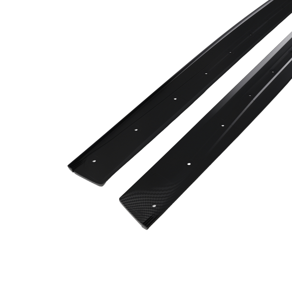 ABS Side Skirt Extension Lip compatible for BMW 4 Series F32 F33 F36 2014-2020 Carbon Look