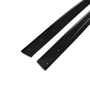 ABS Side Skirt Extension Lip compatible for BMW 4 Series F32 F33 F36 2014-2020 Carbon Look