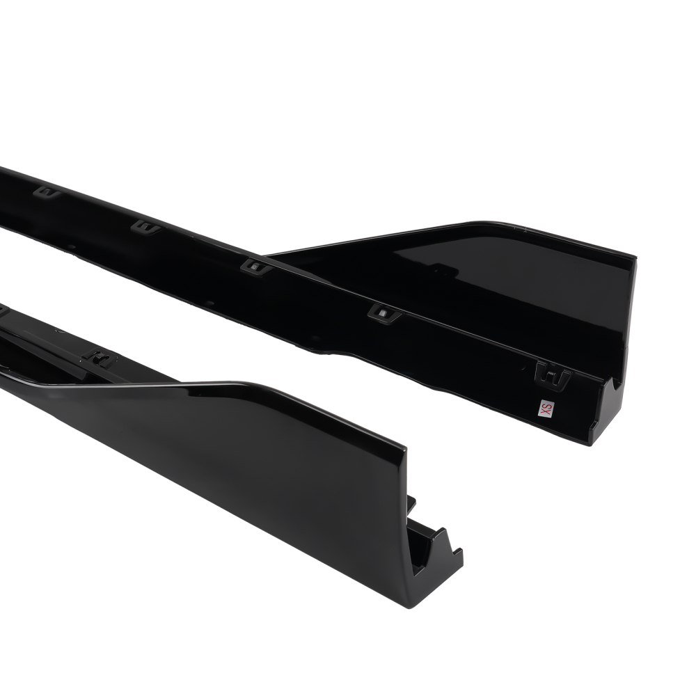 2pcs LR Side Skirt Extension Kit compatible for BMW 1 Series F40 2019-2023 Gloss Black