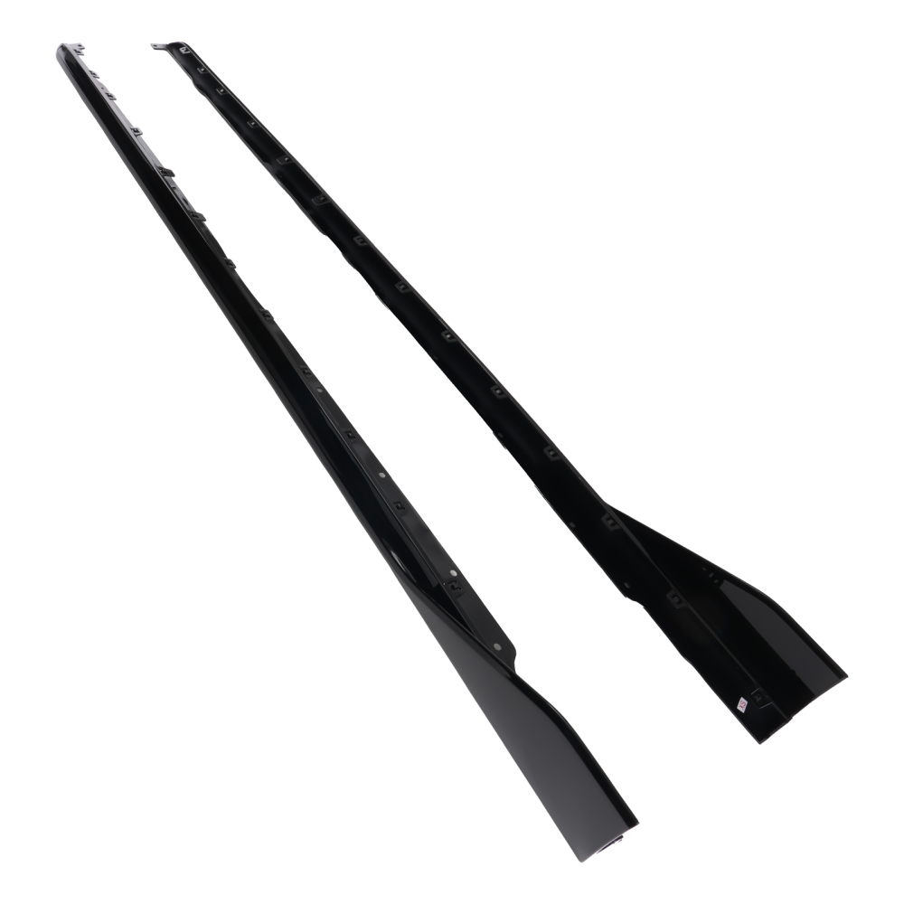 2pcs LR Side Skirt Extension Kit compatible for BMW 1 Series F40 2019-2023 Gloss Black