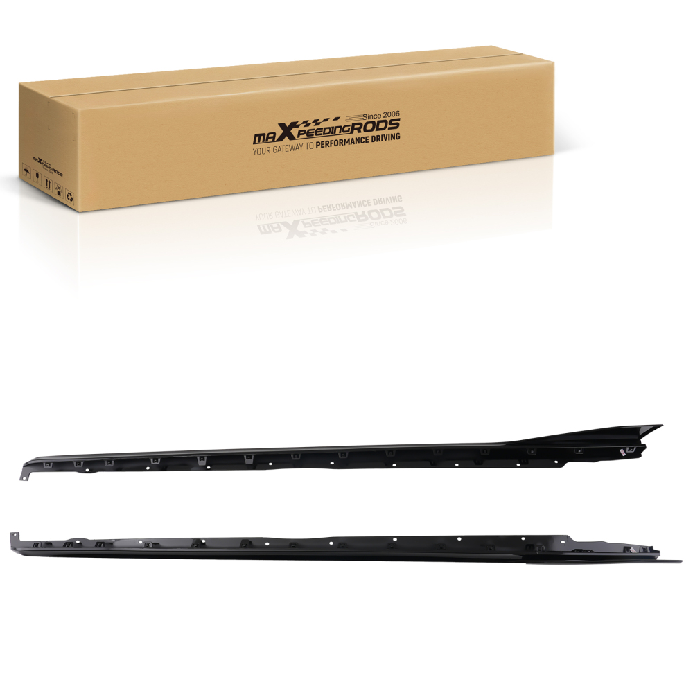 2pcs LR Side Skirt Extension Kit compatible for BMW 1 Series F40 2019-2023 Gloss Black