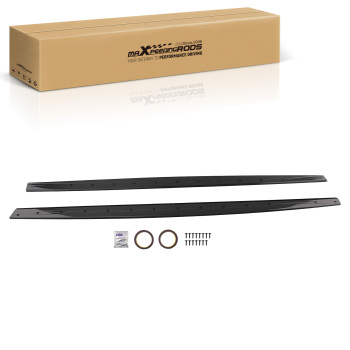 LR 2pcs Side Skirt Extension compatible for BMW F32 F33 F36 4-Series M Sport 2014-2020