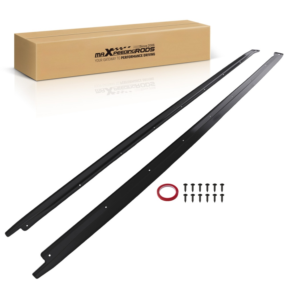 Side Skirt Extension compatible for BMW F15 X5 F85 X5M F16 X6 F86 X6M 2015-19 Gloss Black