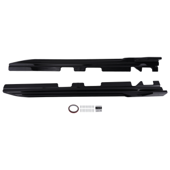 ABS Side Skirt Extension compatible for BMW X3 G01 X4 G02 2018-2023 Gloss Black Panel