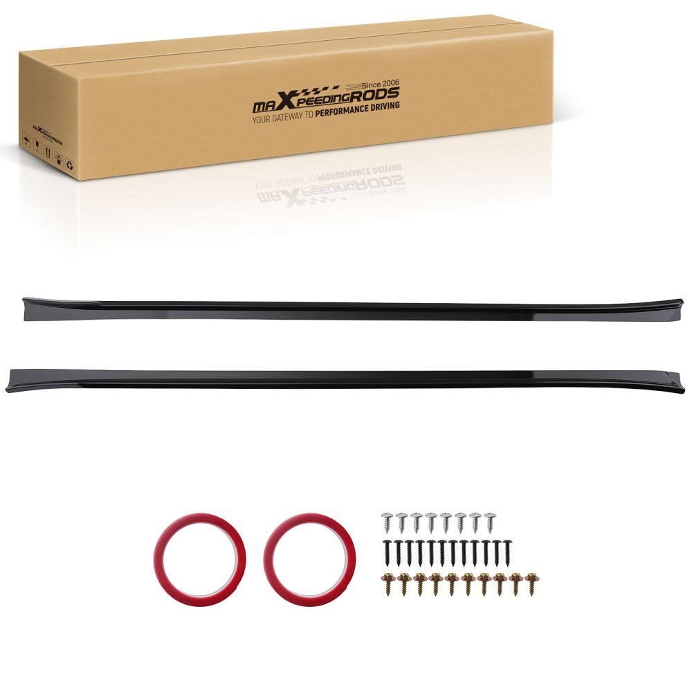 2 Piece ABS Side Skirt Panel compatible for BMW X3 G01 F97 2017-2024 Extension Body Kit