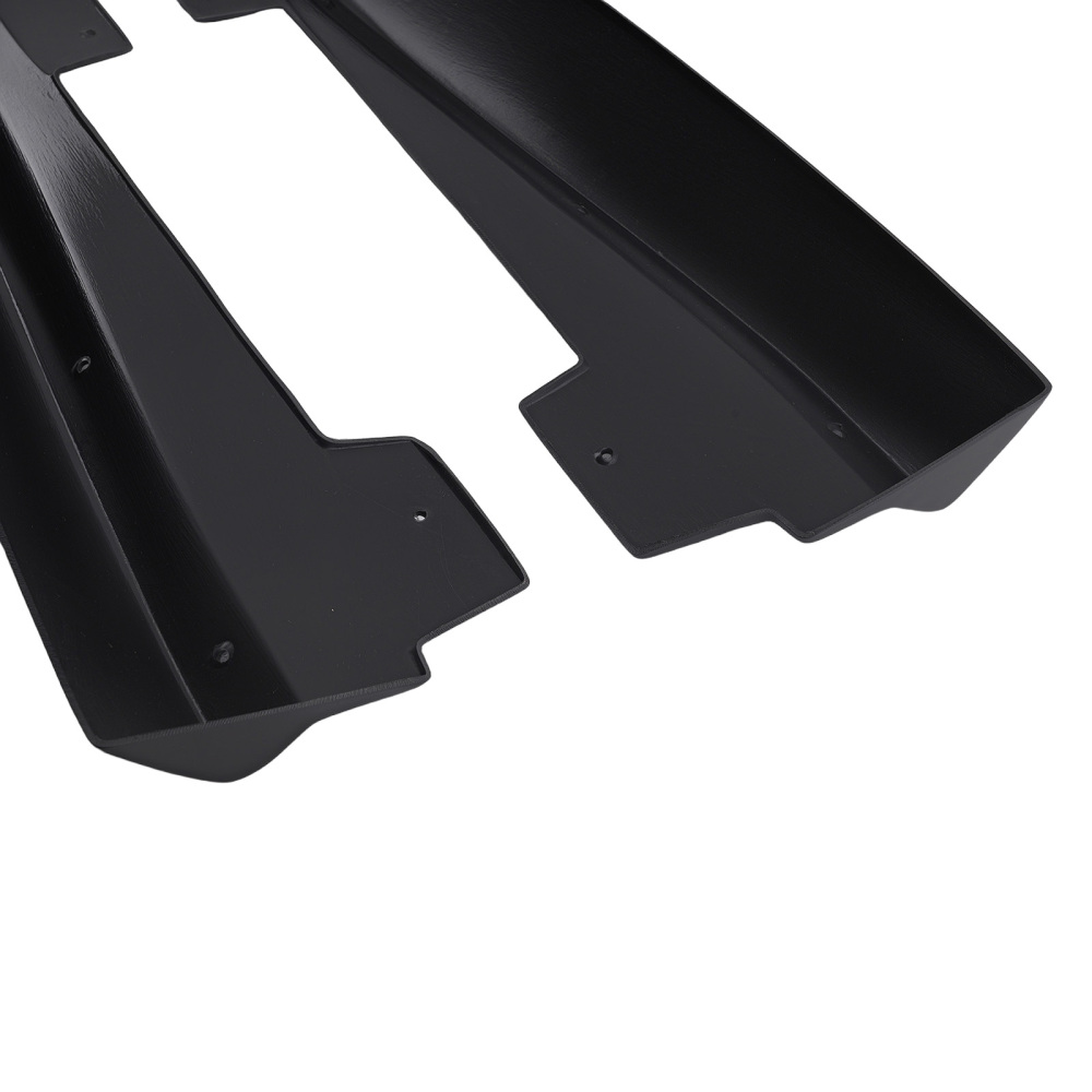 ABS Side Skirt Extension Body Kit compatible for Chevrolet Camaro 16-20 Matte Black Panel