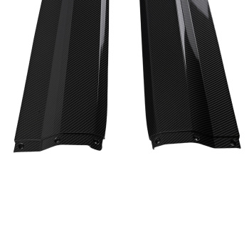 Left Right Side Skirts compatible for Chevy Corvette C7 Z06 2014-2019 Carbon Look ABS Kit