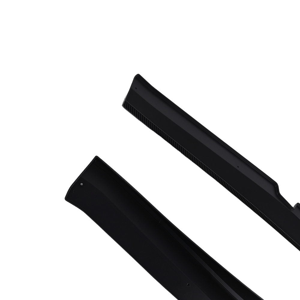 Left Right Side Skirts compatible for Chevy Corvette C7 Z06 2014-2019 Carbon Look ABS Kit