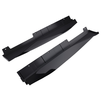 Black PP Side Skirt Extension compatible for Chevy Camaro 2016-2022 ZL1 Rocker Panels