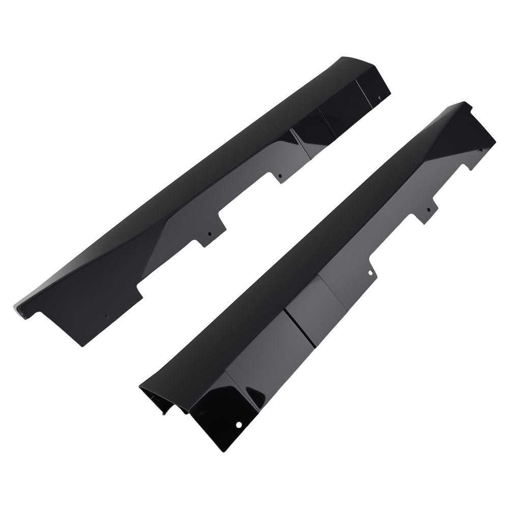 Black PP Side Skirt Extension compatible for Chevy Camaro 2016-2022 ZL1 Rocker Panels