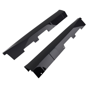 Black PP Side Skirt Extension compatible for Chevy Camaro 2016-2022 ZL1 Rocker Panels