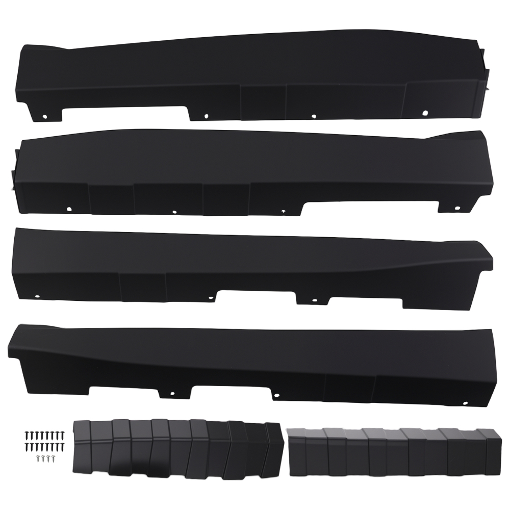 Matte Black Side Skirt compatible for Chevrolet Camaro RS SS 2016-2022 ZL1 Style Pair