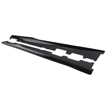 Side Skirt Extension compatible for Chevy Camaro RS SS LT LS 16-23 Matte Black ABS Plastic
