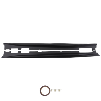 Side Skirt Extension compatible for Chevy Camaro RS SS LT LS 16-23 Matte Black ABS Plastic