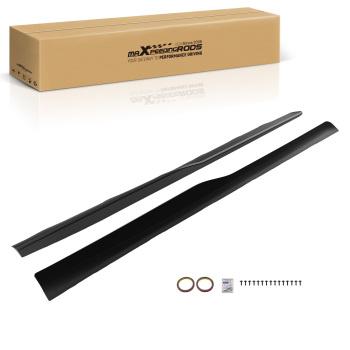 2PC Carbon Fiber Side Skirt Rocker compatible for Chevrolet Camaro LS/LT/SS 2010-2015