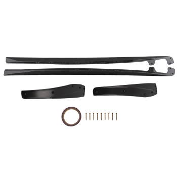 2PCS Side Skirt Extension Lip compatible for Chevrolet Corvette Wide Body Models 2005-2013