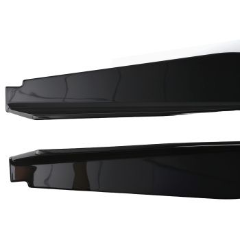 Side Skirt Extension Panel Kit compatible for Chevy Corvette C8 2020-2022 Gloss Black ABS