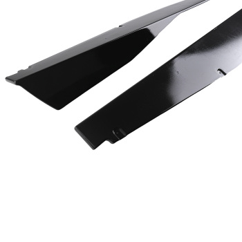Side Skirt Extension Panel Kit compatible for Chevy Corvette C8 2020-2022 Gloss Black ABS