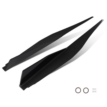 Carbon Look ABS Side Skirt Body Extension Kit compatible for Chevrolet Corvette C8 2020-22