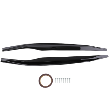 Body Side Panel Extension Kit compatible for Chevy Corvette C7 Z06 compatible for Stingray 2014-2019 Black