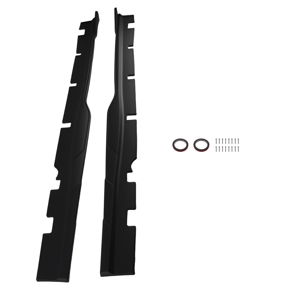 Body Kit Side Skirt Extension Panel Lip compatible for Dodge Charger 15-23 Matte Black 2PC