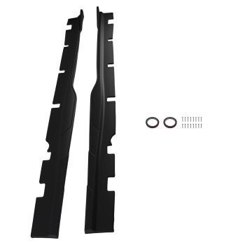 Body Kit Side Skirt Extension Panel Lip compatible for Dodge Charger 15-23 Matte Black 2PC