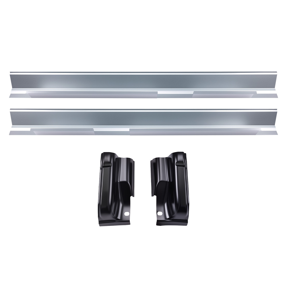 4 Pcs Outer Rocker PanelsCab Corners Set compatible for Ford F-150 2009 2010 2011-2014