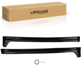 ABS Black Side Skirt Panel compatible for Honda Accord Sedan 2008-2012 Body Extension Kit