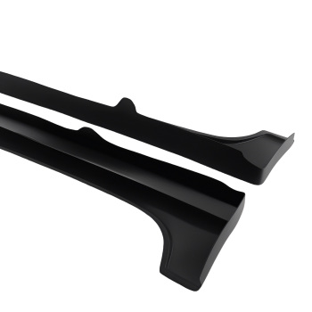 Black Side Skirt Extension Panel Kit compatible for Honda Civic Sedan 2012-2015 ABS Pair