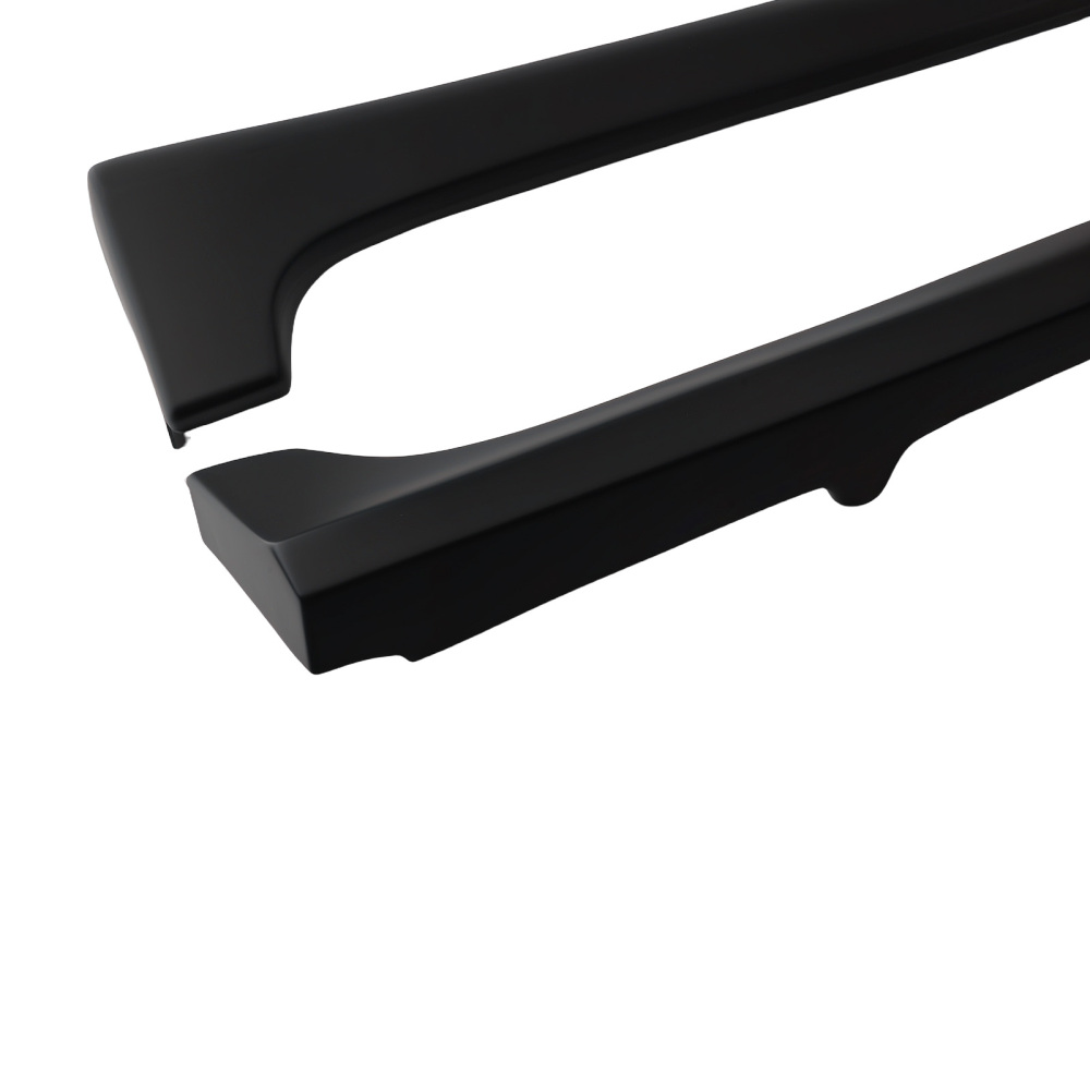 Black Side Skirt Extension Panel Kit compatible for Honda Civic Sedan 2012-2015 ABS Pair