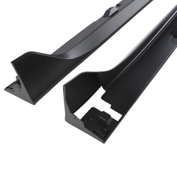 ABS Body Kit Side Panel compatible for Honda Civic Sedan Si 2016-2021 Black Extension Skirt