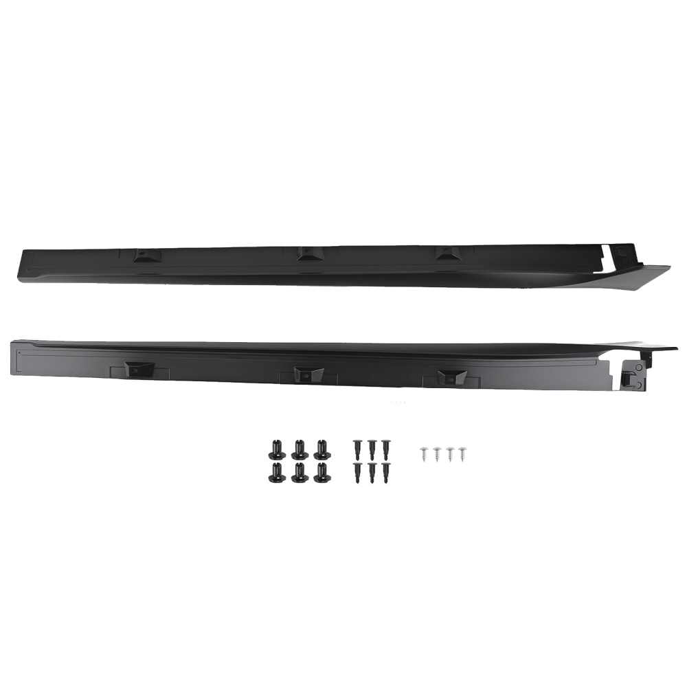 ABS Body Kit Side Panel compatible for Honda Civic Sedan Si 2016-2021 Black Extension Skirt