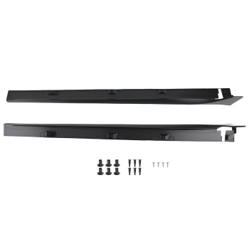 ABS Body Kit Side Panel compatible for Honda Civic Sedan Si 2016-2021 Black Extension Skirt